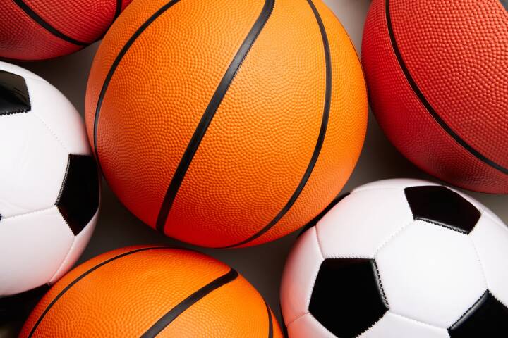 Binnensport ballen liggend